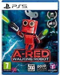 A RED WALKING ROBOT - PS5