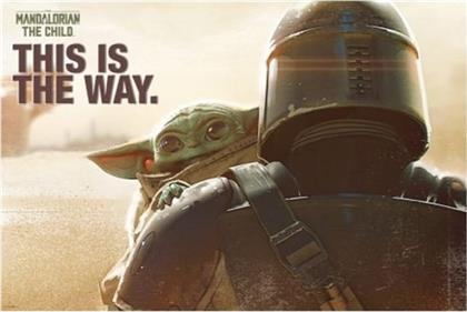 POSTER MANDALORIAN - MANDO AND CHILD ABYSSE