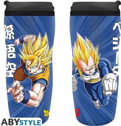 ΘΕΡΜΟΣ ΠΛΑΣΤΙΚΟ DRAGON BALL DBZ/GOKU VEGETA TRAVEL MUG 355ML ABYSSE