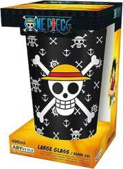 ONE PIECE - LUFFY LARGE GLASS (400ML) (ABYVER167) ABYSSE