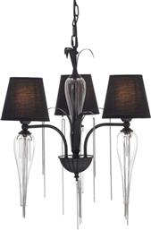 ΠΟΛΥΕΛΑΙΟΣ ΟΡΟΦΗΣ ACA PALERMO EG170303PBCH ΜΕΤΑΛΛΙΚΟΣ 53X53X56 CM - ΜΑΥΡΟΣ ACA DECOR