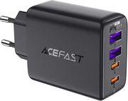 A61 WALL CHARGER 45W 3A 2X USB-A + 2X TYPE-C BLACK ACEFAST