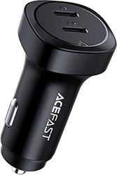 CAR CHARGER B2 72W 3A 2X TYPE-C BLACK ACEFAST από το e-SHOP