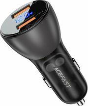 CAR CHARGER B7 45W 3.6A 2X USB-A BLACK ACEFAST