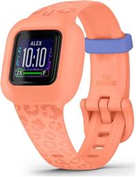 ACTIVITY TRACKER GARMIN VIVOFIT JR. 3 PEACH LEOPARD - ΠΟΡΤΟΚΑΛΙ