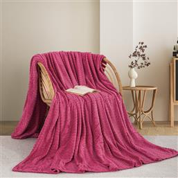 ΚΟΥΒΕΡΤΑ FLEECE ΗΜΙΔΙΠΛΗ (180X240) ADAMHOME 550 FUCSHIA ADAM HOME