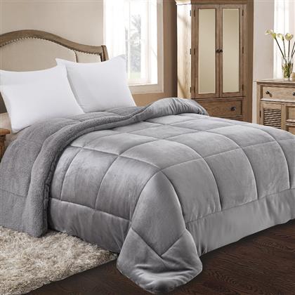 ΚΟΥΒΕΡΤΟΠΑΠΛΩΜΑ KING SIZE (240X260) ADAMHOME 805 GREY ADAM HOME