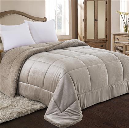 ΚΟΥΒΕΡΤΟΠΑΠΛΩΜΑ KING SIZE (240X260) ADAMHOME 805 TAUPE ADAM HOME
