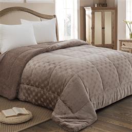 ΚΟΥΒΕΡΤΟΠΑΠΛΩΜΑ ΜΟΝΟ (160X220) ADAMHOME 825 BROWN ADAM HOME