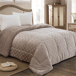 ΚΟΥΒΕΡΤΟΠΑΠΛΩΜΑ ΜΟΝΟ (160X220) ADAMHOME 825 TAUPE ADAM HOME