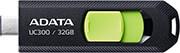 ACHO-UC300-32G-RBK/GN UC300 32GB USB 3.2 TYPE-C FLASH DRIVE BLACK GREEN ADATA