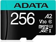 AUSDX256GUI3V30SA2-RA1 PREMIER PRO 256GB MICRO SDXC U3 V30 A2 WITH ADAPTER ADATA