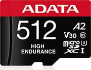 AUSDX512GUI3V30SHA2-RA1 HIGH ENDURANCE 512GB MICRO SDXC UHS-I U3 V30 ADATA