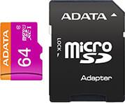 AUSDX64GUICL10-RA1 MICRO SDXC 64GB UHS-I WITH ADAPTER CLASS 10 ADATA από το e-SHOP