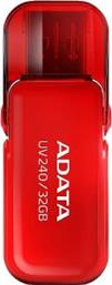 AUV240-32G-RRD 32GB USB 2.0 FLASH DRIVE RED ADATA