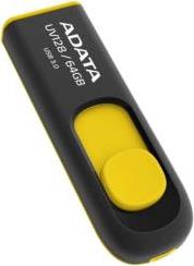 DASHDRIVE UV128 64GB USB 3.2 FLASH DRIVE BLACK/YELLOW ADATA από το e-SHOP