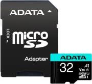 AUSDH32GUI3V30SA2-RA1 PREMIER PRO 32GB MICRO SDHC UHS-I V30 CLASS 10 WITH ADAPTER ADATA από το e-SHOP