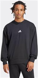 ΑΝΔΡΙΚΗ ΜΠΛΟΥΖΑ ΦΟΥΤΕΡ STANDARD FIT ''ESSENTIALS FEELCOZY'' - JE3837 ΜΑΥΡΟ ADIDAS