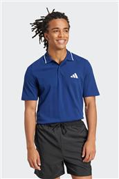 ΑΝΔΡΙΚΗ ΜΠΛΟΥΖΑ ΠΟΛΟ ΠΙΚΕ REGULAR FIT ''ESSENTIALS SMALL LOGO'' - JE9021 ΜΠΛΕ ADIDAS