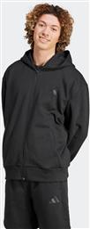 ΑΝΔΡΙΚΗ ΖΑΚΕΤΑ ΦΟΥΤΕΡ ΜΕ ΚΟΥΚΟΥΛΑ LOOSE FIT ''ALL SZN FLEECE'' - IX1249 ΜΑΥΡΟ ADIDAS