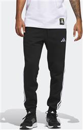 ΑΝΔΡΙΚΟ ΠΑΝΤΕΛΟΝΙ ΦΟΡΜΑΣ REGULAR FIT ''ESSENTIALS 3-STRIPES FLEECE'' - JD1861 ΜΑΥΡΟ ADIDAS