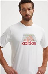 ΑΝΔΡΙΚΟ T-SHIRT ΜΕ ΑΝΑΓΛΥΦΟ ΛΟΓΟΤΥΠΟ REGULAR FIT - IW2640 ΛΕΥΚΟ ADIDAS