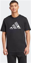 ΑΝΔΡΙΚΟ T-SHIRT REGULAR FIT ''CAMO LOGO GRAPHIC'' - JM6381 ΜΑΥΡΟ ADIDAS