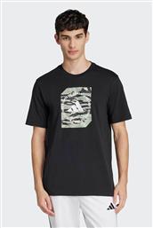 ΑΝΔΡΙΚΟ T-SHIRT REGULAR FIT ''CAMO SHAPE GRAPHIC'' - JI6764 ΜΑΥΡΟ ADIDAS