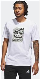 ΑΝΔΡΙΚΟ T-SHIRT REGULAR FIT ''CAMO SHAPE GRAPHIC'' - JM0387 ΛΕΥΚΟ ADIDAS