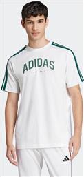 ΑΝΔΡΙΚΟ T-SHIRT REGULAR FIT ''CODES COLLEGIATE LINEAR GRAPHIC'' - JJ3868 ΛΕΥΚΟ ADIDAS