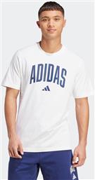ΑΝΔΡΙΚΟ T-SHIRT REGULAR FIT ''COLLEGIATE'' - JM6416 ΛΕΥΚΟ ADIDAS