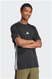 ΑΝΔΡΙΚΟ T-SHIRT REGULAR FIT ''ESSENTIALS 3-STRIPES'' - JD1906 ΜΑΥΡΟ ADIDAS