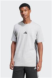 ΑΝΔΡΙΚΟ T-SHIRT REGULAR FIT ''ESSENTIALS 3-STRIPES'' - JE6396 ΓΚΡΙ ADIDAS