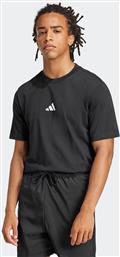 ΑΝΔΡΙΚΟ T-SHIRT REGULAR FIT ''ESSENTIALS SMALL LOGO'' - JE9024 ΜΑΥΡΟ ADIDAS