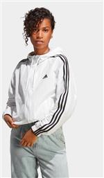 ΑΝΤΙΑΝΕΜΙΚΟ ESSENTIALS 3-STRIPES IC0560 ΛΕΥΚΟ LOOSE FIT ADIDAS από το MODIVO