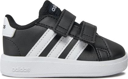 ΑΘΛΗΤΙΚΑ GRAND COURT LIFESTYLE HOOK AND LOOP SHOES GW6523 ΜΑΥΡΟ ADIDAS