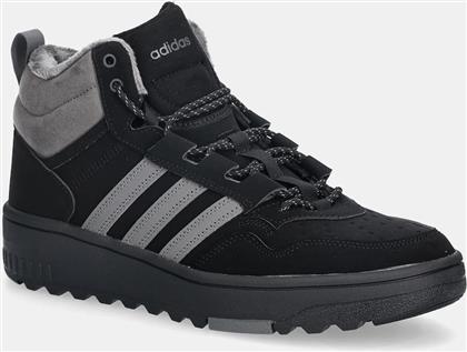 ΑΘΛΗΤΙΚΑ HOOPS 4.0 MID WINTERIZED ΧΡΩΜΑ: ΜΑΥΡΟ, JQ5361 ADIDAS