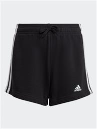 ΑΘΛΗΤΙΚΟ ΣΟΡΤΣ ESSENTIALS 3-STRIPES SHORTS IC3631 ΜΑΥΡΟ REGULAR FIT ADIDAS