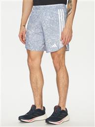 ΑΘΛΗΤΙΚΟ ΣΟΡΤΣ OWN THE RUN 3-STRIPES JD7769 ΜΠΛΕ REGULAR FIT ADIDAS