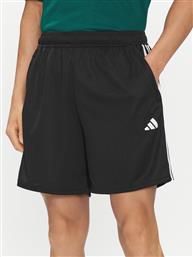 ΑΘΛΗΤΙΚΟ ΣΟΡΤΣ TRAIN ESSENTIALS PIQUE 3-STRIPES TRAINING SHORTS IB8111 ΜΑΥΡΟ REGULAR FIT ADIDAS