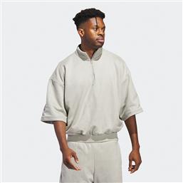 BASKETBALL SUEDED HALF-ZIP UNISEX T-SHIRT (9000154985-21341) ADIDAS