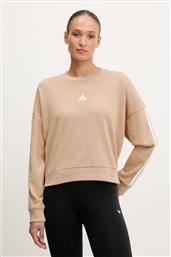 ΜΠΛΟΥΖΑ 3-STRIPES ΧΡΩΜΑ: ΜΠΕΖ, JX7629 ADIDAS