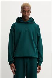 ΜΠΛΟΥΖΑ ALL SZN ΧΡΩΜΑ: ΠΡΑΣΙΝΟ, ΜΕ ΚΟΥΚΟΥΛΑ, KB8527 ADIDAS