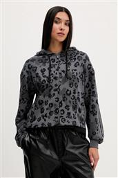 ΜΠΛΟΥΖΑ ANIMAL ΧΡΩΜΑ: ΓΚΡΙ, ΜΕ ΚΟΥΚΟΥΛΑ, JM1859 ADIDAS