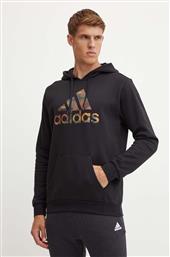 ΜΠΛΟΥΖΑ CAMO ΧΡΩΜΑ: ΜΑΥΡΟ, ΜΕ ΚΟΥΚΟΥΛΑ, IW2678 ADIDAS