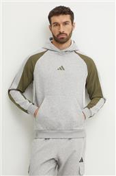 ΜΠΛΟΥΖΑ ESSENTIAL COLORBLOCK ΧΡΩΜΑ: ΓΚΡΙ, ΜΕ ΚΟΥΚΟΥΛΑ, JC6185 ADIDAS