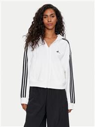 ΜΠΛΟΥΖΑ ESSENTIALS 3-STRIPES FRENCH TERRY IK8387 ΛΕΥΚΟ LOOSE FIT ADIDAS