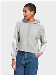 ΜΠΛΟΥΖΑ ESSENTIALS 3-STRIPES IC9910 ΓΚΡΙ REGULAR FIT ADIDAS