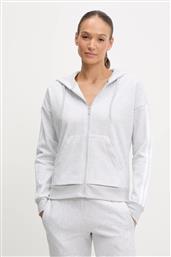 ΜΠΛΟΥΖΑ ESSENTIALS ΧΡΩΜΑ: ΓΚΡΙ, ΜΕ ΚΟΥΚΟΥΛΑ, IN6179 ADIDAS