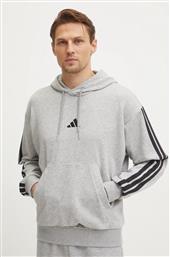 ΜΠΛΟΥΖΑ ESSENTIALS ΧΡΩΜΑ: ΓΚΡΙ, ΜΕ ΚΟΥΚΟΥΛΑ, JD1871 ADIDAS